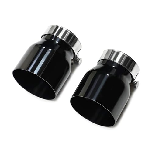 Tuyau d'échappement ID60mm double embout noir pour BMW F22 F30 F32 M235i M335i M435i