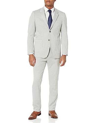 Isaac Mizrahi Men's Slim Fit Mini-Houndstooth Jacket and Pant Suit Set