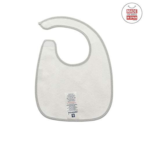 Cambrass Square Bib Velcro Sky Grey/Rain 20X26 Cm, 20 X 26 Cm - Image 2