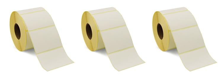 Etiquetas térmicas para 60 x 40 mm, 1000 unidades, termoadhesivas (3 rollos)