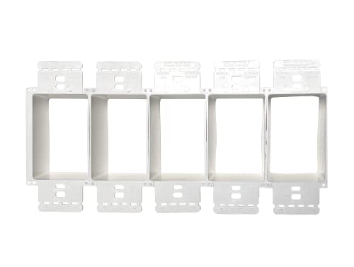 Bestmounts - Electrical Power Outlet Box Extender Kit – Single Gang Box Extender - Single Receptacle Heavy Duty Plastic (10 Pack, White) #TOP7