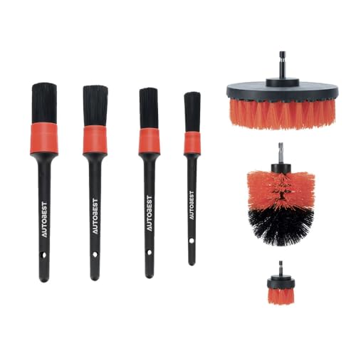 Kit de lavage voiture brosses et pinceaux idéal pour préparer l'auto avant les vacances