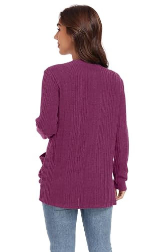 Image of GRECERELLE Womens Long Sleeve Lightweight Open Front V-Neck Casual Cardigan Sweaters Outerwear with Pockets 2025, S-2XL