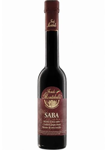 Premium Saba Cooked Grape Must Made in Italy 8.45 fl oz (250ml) by FONDO MONTEBELLO High Density Balsamic Reduction for Cheese Meat Salads and Desserts - Authentic Italian Taste Gluten Free