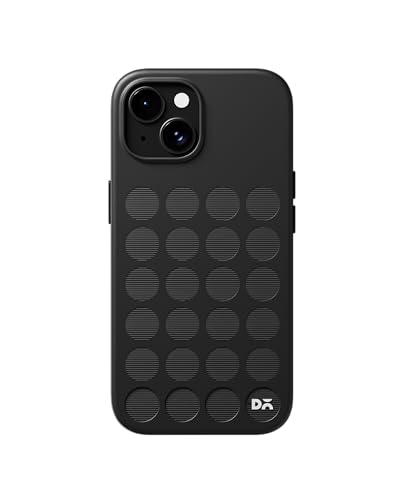 Image of DailyObjects iPhone 15 Stack Signature Magnetic Case Cover | Compatible with Magsafe | Camera & Body Protection | Shock /Scratch Proof| Dual Hybrid Protection | Wireless Charging - Carbon Black
