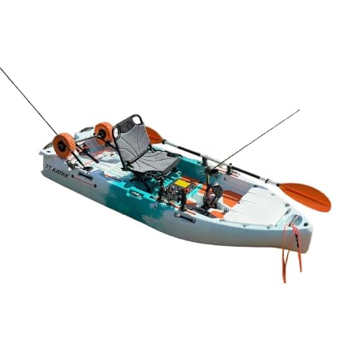 TT KAYAK Tandem Modular Fishing Kayak, Detachable Sit-on-Top Pedal Kayak