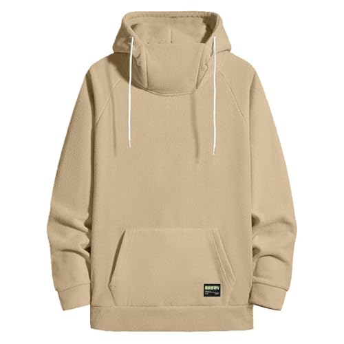 Ymosrh Men's Casual Hoodies, Soft Polar Fleece Pullover Hooded Sweatshirt Long Sleeve Warm Hoodie Outwear, M-3XL2