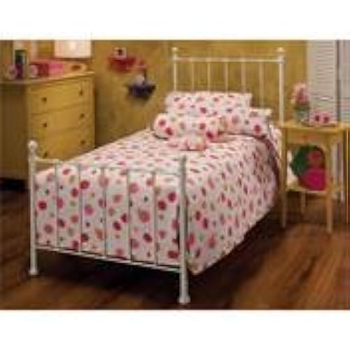 Hillsdale Furniture Molly Bed Set with Rails, White, Twin