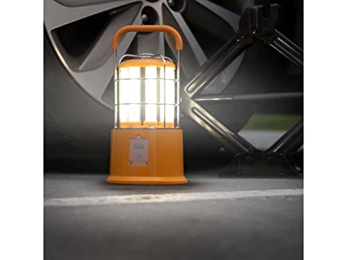 Home Zone Security Portable Work Light - Rechargeable Ultra Bright LED Work and Camping Lantern, Orange, ES06430V - Image 4