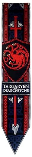 WANSHIXIANG Game Thrones Dragon - Banner de casa Game Thrones Targaryen 167X33CM | Ya disponible en tu tienda friki favorita! En mundofriki.es!
