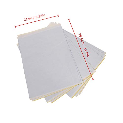 Anself transfer tattoo paper,100 Sheets Multifunctional A4 Transfer Paper for Tattoo Practice Apply with Transfer Paste (Not Included) - Thumbnail 7