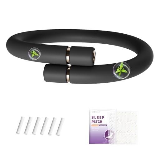 Bracelet aux Huiles Essentielles,Bracelets Adulte,Avec 6 Bâtonnets d'Huile Essentielle de Remplacement (2 Par Paquet + Patch de Sommeil) - pour Enfants Et Adultes