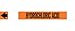 Brady 5833-Hphv High Performance - High Visibility Pipe Marker, B-681/B-883, Black On Orange Polyester Over-Laminate On Fiberglass Plastic Carrier, Legend "Hydrochloric Acid"