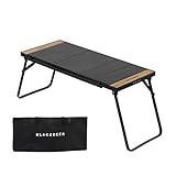 BLACKDEER 折りたたみIGTテーブル、 アルミニウム コンパクト 軽量 両側伸縮可能 モジュール式パネル4枚付き 収納バッグ付き、キャンプ/バーベキュー/ハイキング/ピクニックに適しています