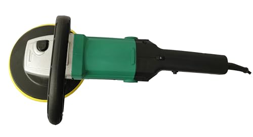 Image of Inditrust 1200W 6 months warranty 7 Inch Electric Car Polisher Machine 6 SPEED with Backup Pad Wool pad and Buffing Pad Double Insulated With Speed Adjustment 100% Copper Winding (GREEN 1200W)