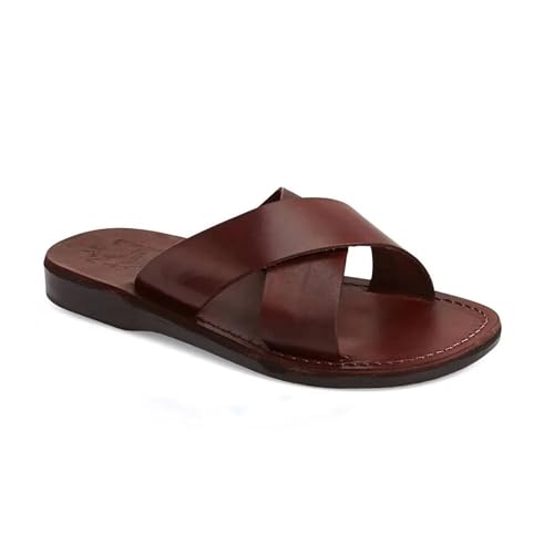 Elan - Leather Slide On Sandal - Men Sandals