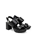 DREAM PAIRS Women's Comfort Chunky Heel Sandals – Platform Block Heels with Adjustable Buckle, Stylish & Comfortable for Daily Wear, Work, & Party Events,Size 8,Black,SDHS26015W