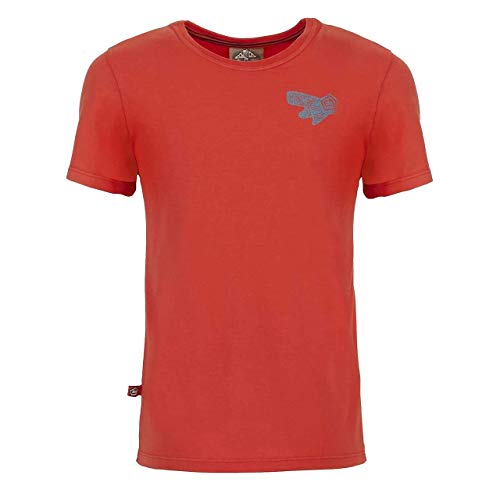T-shirt E9 Enove B One 1C enfant rouge idéal pour l'escalade