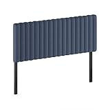 Furinno Roanne Upholstered Tufted Headboard, Queen, Denim
