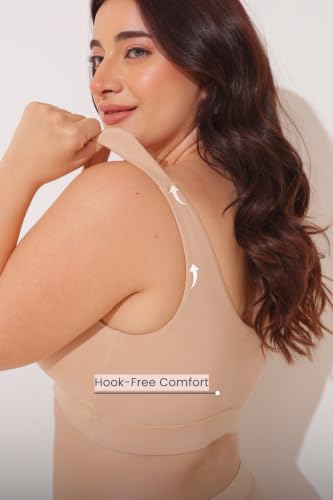 Image of ZELENA Maternity Padded Bra | Removable Cups, Broad Waistband | Soft Stretchable Modal Fabric | Easy Pull Nursing Bra for Pregnancy and Breastfeeding