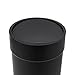 Umbra Touch Waste Can, Small Trash Can with Lid, Swing Lid Basket, Garbage for Washroom/Bathroom, Black