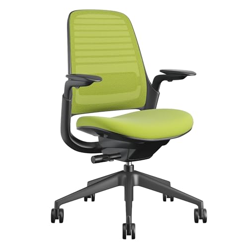 Image of Steelcase Series 1 Ergonomic Office Chair, Carpet Floors, Wasabi
