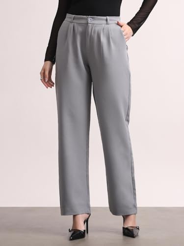 Image of Urbano Fashion Women's Loose Baggy Fit Solid Korean Pants Stretchable