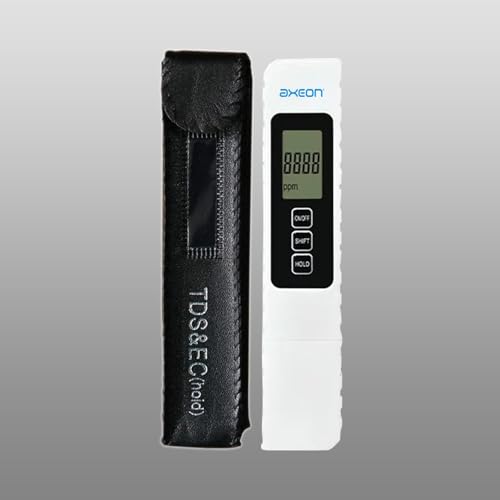 Image of AXEON A4 Digital 3-in-1 TDS Meter | Water Quality Tester for TDS, EC & Temperature with LCD Display | 0-9990 PPM Range | Ideal for RO Systems, Labs, Aquariums & Drinking Water