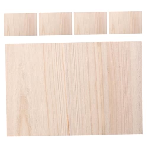 Gogogmee Reusable Durable 5pcs Taekwondo Kick Pad Wooden Martial Arts Training Board for Breaking Performances