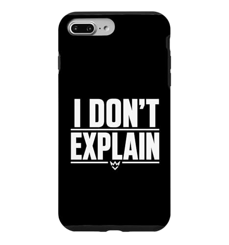 I Don't Explain Bold Minimal Statement �O���t�B�b�N �X�}�z�P�[�X iPhone 7 Plus/8 Plus �p
