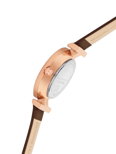 Image of French Connection | Brown Mother of Pearl dial | Brown Leather Strap | Quartz Watch for Women - FCN0147BRL
