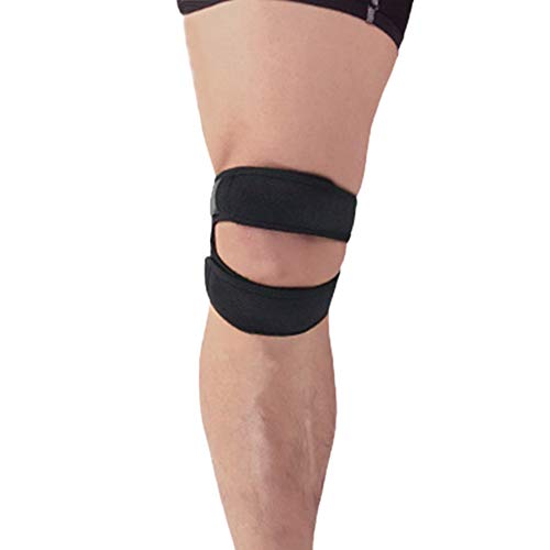 Rodillera de Apoyo, Estabilidad Soporte Deportivo para Ayuda de Recuperación, Tendón de Rótula, Menisco Y Tendinitis Alivio del Dolor (1 Pieza) Schwarz One Size Cover
