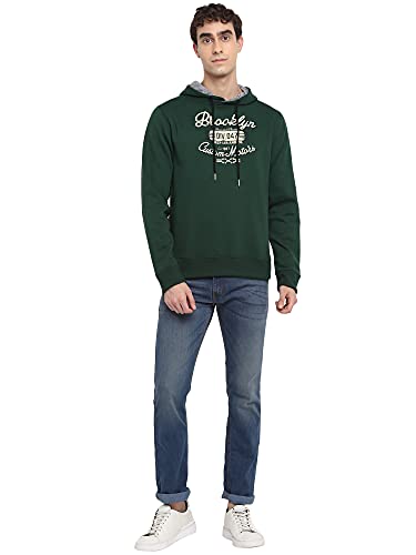 Image of Deniklo Mens Polyester Hooded Neck Sweatshirt