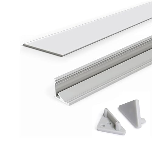 Perfil de aluminio para LED ángulo 30-60 grados miniatura 1