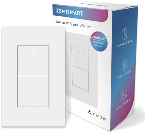 Fio neutro Matter-Smart-Light-Switch necessário, interruptor inte...