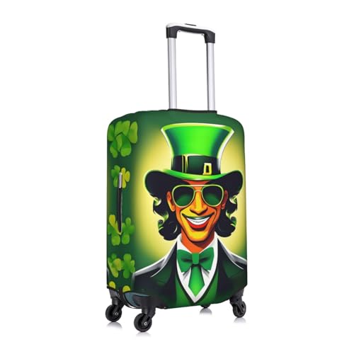 Happy St Patrick's Day Luggage Covers For Suitcase Approved,Suitcase Cover Protector Fit 18-32 InchLuggage, Large3