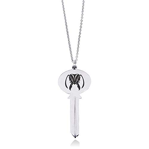 Tioneer Stainless Steel Ant Oval Head Key Charm Pendant Necklace