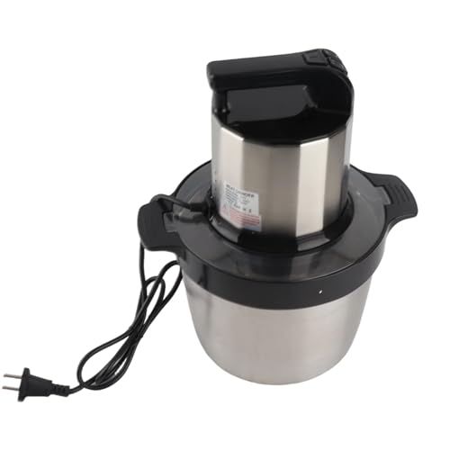 Robot Culinaire électrique en Acier Inoxydable Mélangeur C avec 3 Vitesses pour Hacher Efficacement la Viande et les Légumes 6l 1500W
