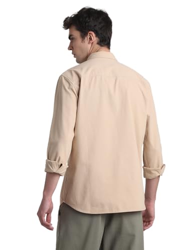 Image of Jack & Jones Men's Cotton Solid Regular Fit Shirt
