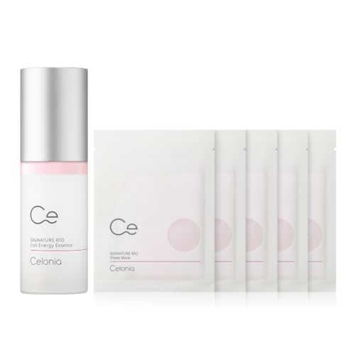 CELONIA (�Z���j�A) �V�O�l�`���[ �o�C�I �G�i�W�[ �G�b�Z���X �t�F�C�X�~�X�g 100ml �ێ� �~�X�g+ �V�O�l�`���[ �o�C�I �V�[�g�}�X�N 33g×5�� �n�C�h���[�e�B���O���X�[�W���O�y�����E���K�i�z