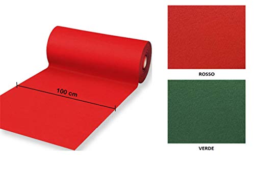 Passatoia Rossa Natalizia Tappeto Rosso Flessibile...