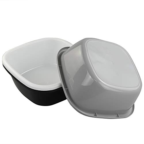 Neadas Negro Blanco Gris Barreño Barreños Cuadrado