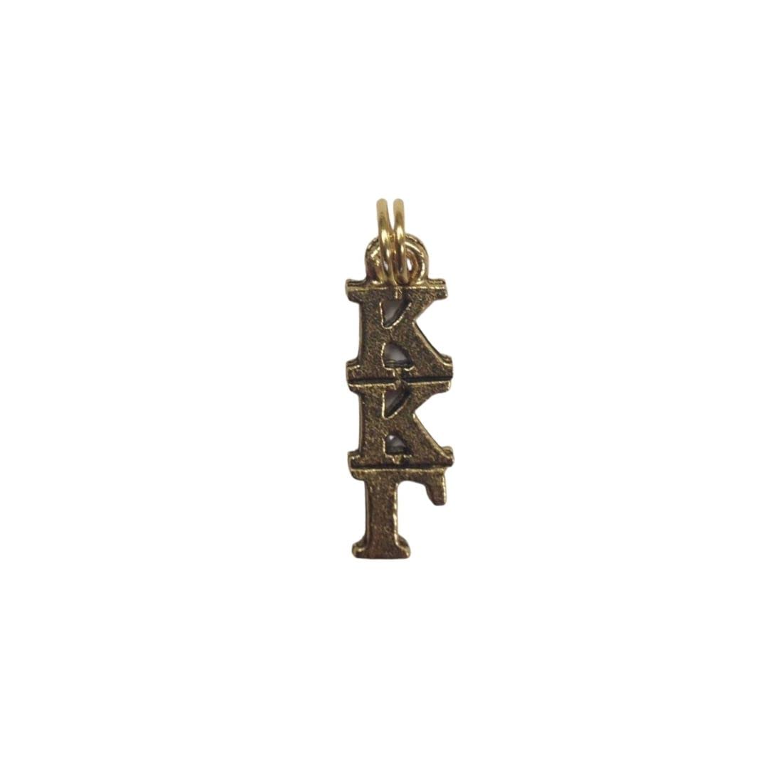 Kappa Kappa Gamma KKG Sorority Greek Lavaliere in 24K Gold Plate
