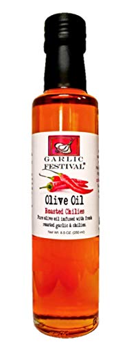 Garlic Festival Foods Aceite de Oliva con Ajo y Chile 250ml