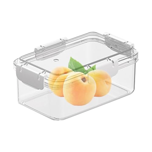 Contenedores de frutas para nevera, soporte transparente para frutas para refrigerador, organizador de alimentos frescos, lonchera con tapa para alimentos frescos, almacenamiento de frutas