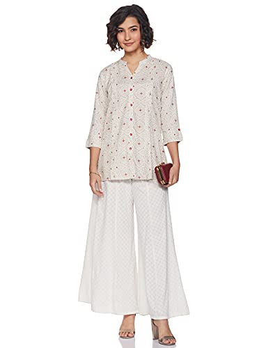 Image of Easybuy Women's Regular Kurta (PA21VI05FE Off White S)