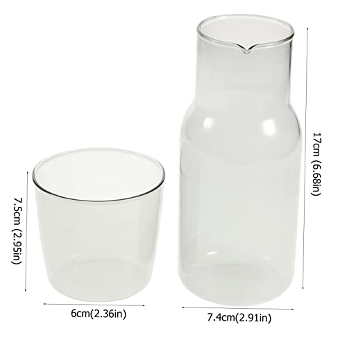 Set copa de vidrio con tetera para bebidas miniatura 2