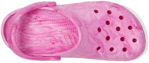 Crocs Kids Unisex Classic Marbled Tie-Dye Clogs (Little Kid/Big Kid) Pink Swirl 1 Little Kid Medium - 1
