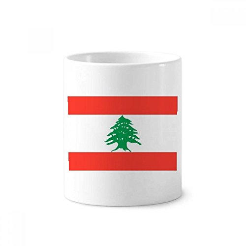 Tasse Liban céramique blanche 350ml pot à crayon et porte pinceau