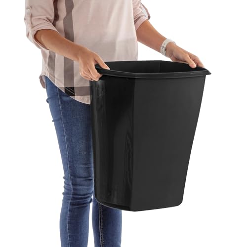 Caneca de basura plástica grande para cocina 10 galones miniatura 4